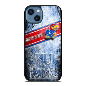 UNIVERSITY OF KANSAS JAYHAWKS LOGO iPhone 14 Case