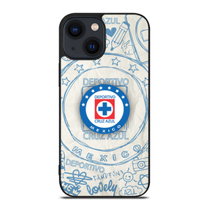CRUZ AZUL DEPORTIVO ART iPhone 14 Plus Case CRUZ AZUL DEPORTIVO ART iPhone 14 Plus Case