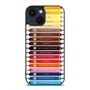 RITTER SPORT CHOCOLATE LIST iPhone 14 Plus Case RITTER SPORT CHOCOLATE LIST iPhone 14 Plus Case