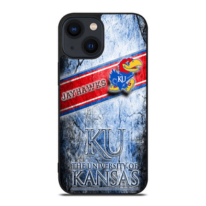 UNIVERSITY OF KANSAS JAYHAWKS LOGO iPhone 14 Plus Case UNIVERSITY OF KANSAS JAYHAWKS LOGO iPhone 14 Plus Case