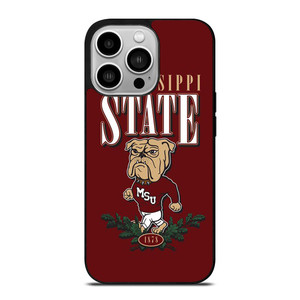 MISSISSIPPI STATE BULLDOGS SYMBOL iPhone 14 Pro Case
