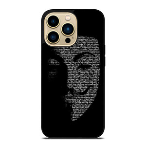 V FOR VENDETTA MASK iPhone 14 Pro Max Case V FOR VENDETTA MASK iPhone 14 Pro Max Case
