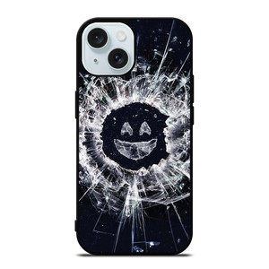 BLACK MIRROR SMILEY iPhone 15 Case