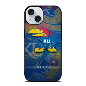 KANSAS JAYHAWKS LOGO iPhone 15 Case KANSAS JAYHAWKS LOGO iPhone 15 Case
