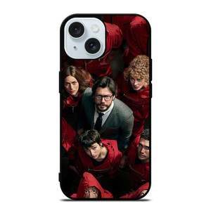 LA CASA DE PAPEL MONEY HEIST CHARACTERS iPhone 15 Case LA CASA DE PAPEL MONEY HEIST CHARACTERS iPhone 15 Case