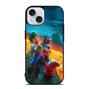 LUIGI THE SUPER MARIO BROS SCARED iPhone 15 Case