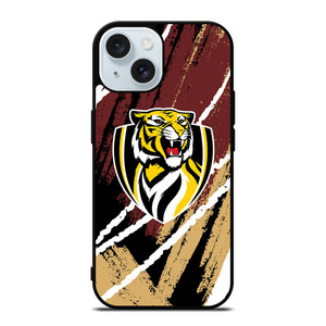 RICHMOND TIGERS AFL ICON iPhone 15 Case RICHMOND TIGERS AFL ICON iPhone 15 Case