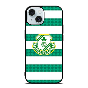 SHAMROCK ROVERS FC iPhone 15 Case SHAMROCK ROVERS FC iPhone 15 Case