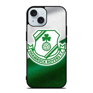 SHAMROCK ROVERS FOOTBALL CLUB LOGO iPhone 15 Case SHAMROCK ROVERS FOOTBALL CLUB LOGO iPhone 15 Case