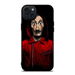LA CASA DE PAPEL MONEY HEIST MASK iPhone 15 Plus Case LA CASA DE PAPEL MONEY HEIST MASK iPhone 15 Plus Case