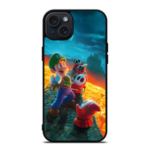 LUIGI THE SUPER MARIO BROS SCARED iPhone 15 Plus Case