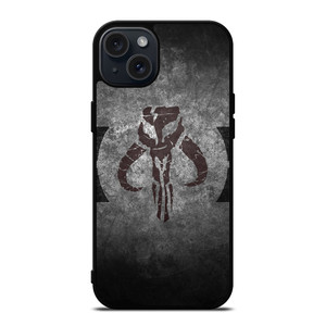 MANDALORIAN STARWARS SKULL iPhone 15 Plus Case