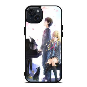 SHIGATSU WA KIMI NO USO ANIME ROMANCE iPhone 15 Plus Case SHIGATSU WA KIMI NO USO ANIME ROMANCE iPhone 15 Plus Case