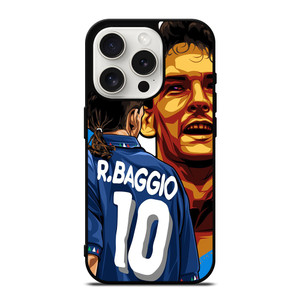 ROBERTO BAGGIO LEGEND ITALY ART iPhone 15 Pro Case