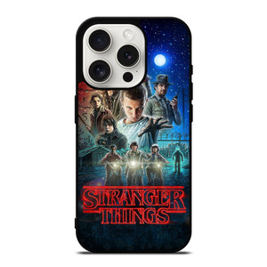 STRANGER THINGS CHARACTERS MOVIE iPhone 15 Pro Case