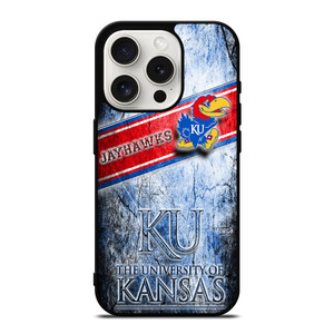 UNIVERSITY OF KANSAS JAYHAWKS LOGO iPhone 15 Pro Case