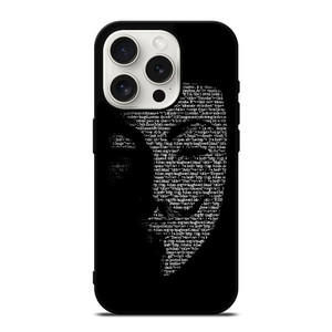 V FOR VENDETTA MASK iPhone 15 Pro Case V FOR VENDETTA MASK iPhone 15 Pro Case