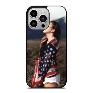 AMERICAN FLAG GIRL iPhone 14 Pro Case