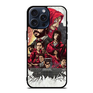 LA CASA DE PAPEL MONEY HEIST iPhone 15 Pro Max Case LA CASA DE PAPEL MONEY HEIST iPhone 15 Pro Max Case