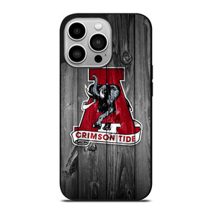 ALABAMA CRIMSON TIDE WOODEN iPhone 14 Pro Case
