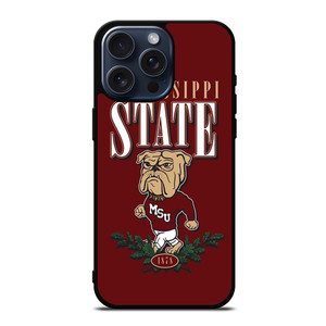 MISSISSIPPI STATE BULLDOGS SYMBOL iPhone 15 Pro Max Case MISSISSIPPI STATE BULLDOGS SYMBOL iPhone 15 Pro Max Case