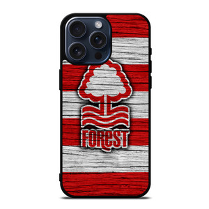 NOTTINGHAM FOREST LOGO WOODEN iPhone 15 Pro Max Case