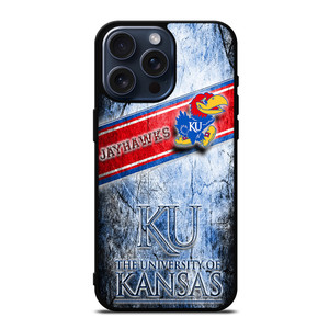 UNIVERSITY OF KANSAS JAYHAWKS LOGO iPhone 15 Pro Max Case UNIVERSITY OF KANSAS JAYHAWKS LOGO iPhone 15 Pro Max Case