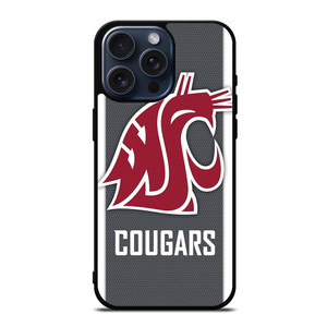 WASHINGTON STATE COUGARS ICON 2 iPhone 15 Pro Max Case WASHINGTON STATE COUGARS ICON 2 iPhone 15 Pro Max Case