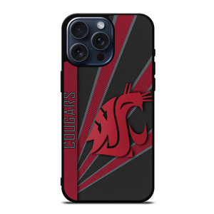 WASHINGTON STATE COUGARS ICON iPhone 15 Pro Max Case WASHINGTON STATE COUGARS ICON iPhone 15 Pro Max Case