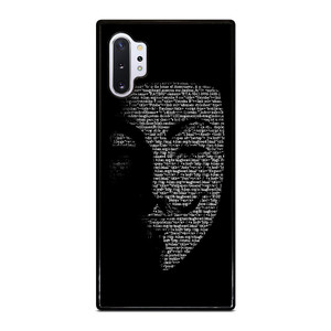 V FOR VENDETTA MASK Samsung Galaxy Note 10 Plus Case V FOR VENDETTA MASK Samsung Galaxy Note 10 Plus Case