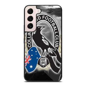 COLLINGWOOD MAGPIES AFL LOGO Samsung Galaxy S22 Plus Case COLLINGWOOD MAGPIES AFL LOGO Samsung Galaxy S22 Plus Case
