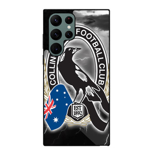COLLINGWOOD MAGPIES AFL LOGO Samsung Galaxy S22 Ultra Case