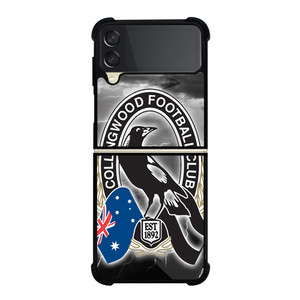 COLLINGWOOD MAGPIES AFL LOGO Samsung Z Flip 3 Case COLLINGWOOD MAGPIES AFL LOGO Samsung Z Flip 3 Case