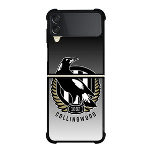 COLLINGWOOD MAGPIES ICON AFL Samsung Z Flip 3 Case COLLINGWOOD MAGPIES ICON AFL Samsung Z Flip 3 Case