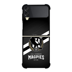 COLLINGWOOD MAGPIES LOGO AFL Samsung Z Flip 3 Case COLLINGWOOD MAGPIES LOGO AFL Samsung Z Flip 3 Case