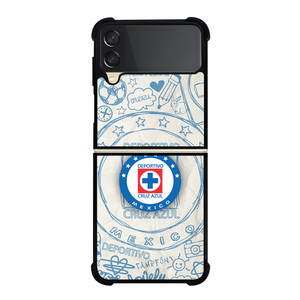 CRUZ AZUL DEPORTIVO ART Samsung Z Flip 3 Case CRUZ AZUL DEPORTIVO ART Samsung Z Flip 3 Case