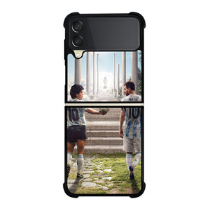 DIEGO MARADONA AND LIONEL MESSI Samsung Z Flip 3 Case DIEGO MARADONA AND LIONEL MESSI Samsung Z Flip 3 Case