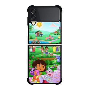 DORA THE EXPLORER CHARACTERS Samsung Z Flip 3 Case DORA THE EXPLORER CHARACTERS Samsung Z Flip 3 Case