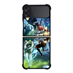 GENSHIN IMPACT CHARACTERS 2 Samsung Z Flip 3 Case GENSHIN IMPACT CHARACTERS 2 Samsung Z Flip 3 Case