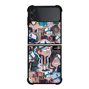 GRAVITY FALLS COLLAGE Samsung Z Flip 3 Case GRAVITY FALLS COLLAGE Samsung Z Flip 3 Case