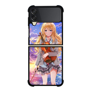 MIYAZONO KAORI ANIME Samsung Z Flip 3 Case MIYAZONO KAORI ANIME Samsung Z Flip 3 Case