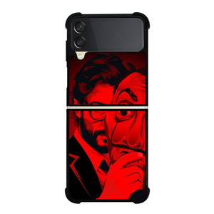 PROFESSOR MONEY HEIST Samsung Z Flip 3 Case PROFESSOR MONEY HEIST Samsung Z Flip 3 Case
