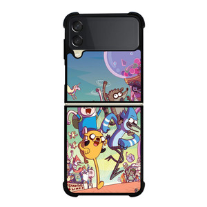 REGULAR SHOW CHARACTERS ART Samsung Z Flip 3 Case