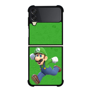 RUNNING LUIGI SUPER MARIO BROS Samsung Z Flip 3 Case RUNNING LUIGI SUPER MARIO BROS Samsung Z Flip 3 Case