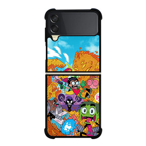 TEEN TITANS GO CHARACTERS Samsung Z Flip 3 Case TEEN TITANS GO CHARACTERS Samsung Z Flip 3 Case