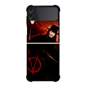 V FOR VENDETTA LOGO Samsung Z Flip 3 Case V FOR VENDETTA LOGO Samsung Z Flip 3 Case