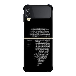 V FOR VENDETTA MASK Samsung Z Flip 3 Case V FOR VENDETTA MASK Samsung Z Flip 3 Case