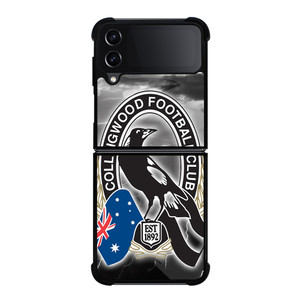 COLLINGWOOD MAGPIES AFL LOGO Samsung Z Flip 4 Case COLLINGWOOD MAGPIES AFL LOGO Samsung Z Flip 4 Case