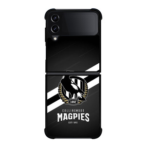 COLLINGWOOD MAGPIES LOGO AFL Samsung Z Flip 4 Case