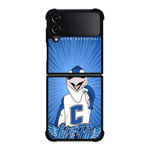 CREIGHTON BLUEJAYS ICON BASKETBALL Samsung Z Flip 4 Case CREIGHTON BLUEJAYS ICON BASKETBALL Samsung Z Flip 4 Case